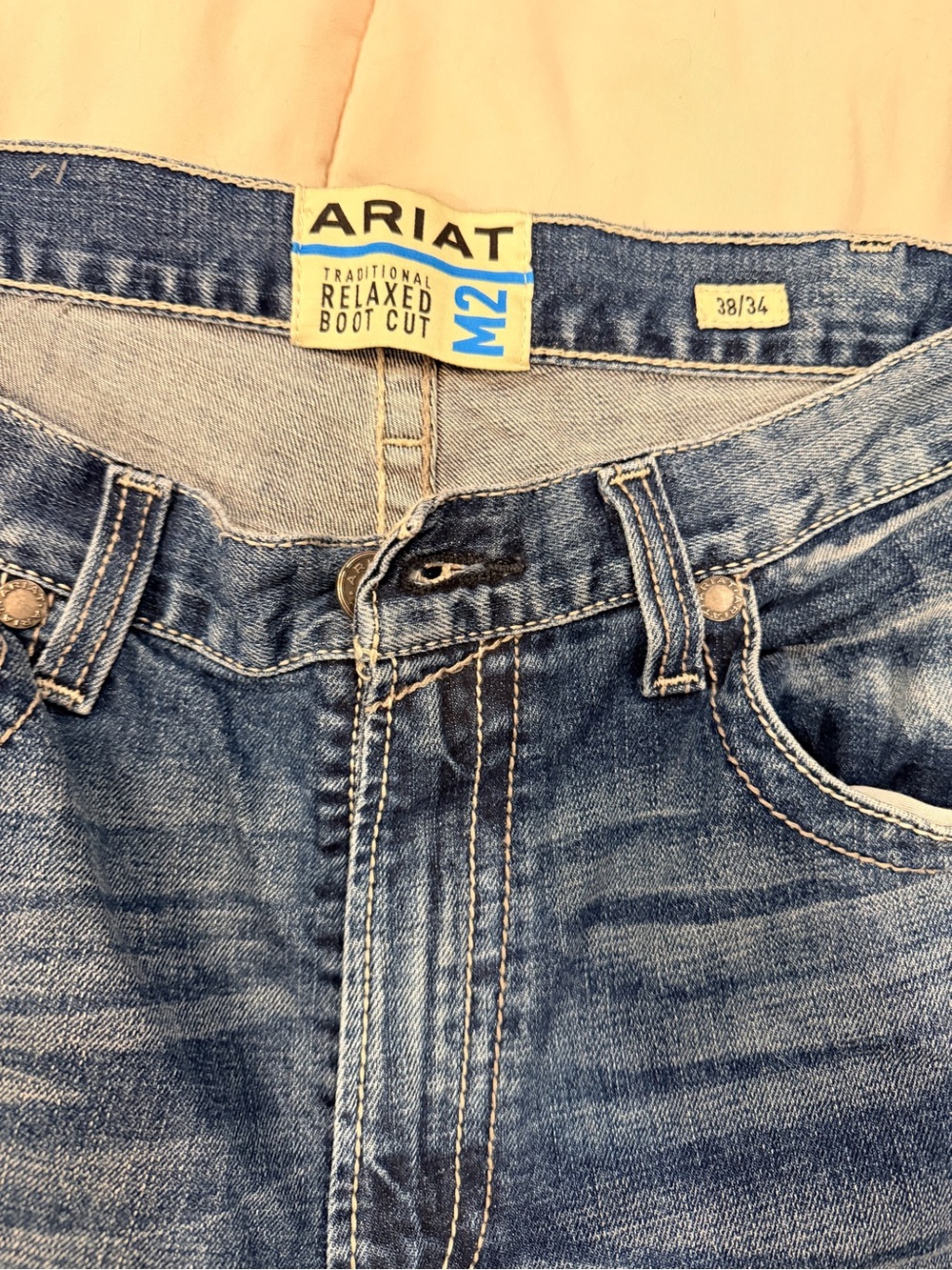 Ariat Medium Wash Relaxed Boot Cut Jeans